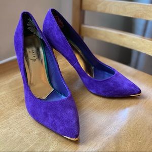 Ted Baker Neevo Purple Suede Pumps